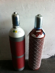 20 Liter Gasflaschen Sauerstoff + Acetylen - Eigentumsflaschen