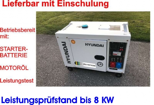 Hyundai Notstromaggregat, Silent Diesel, 7,9KvA - KA-Technik